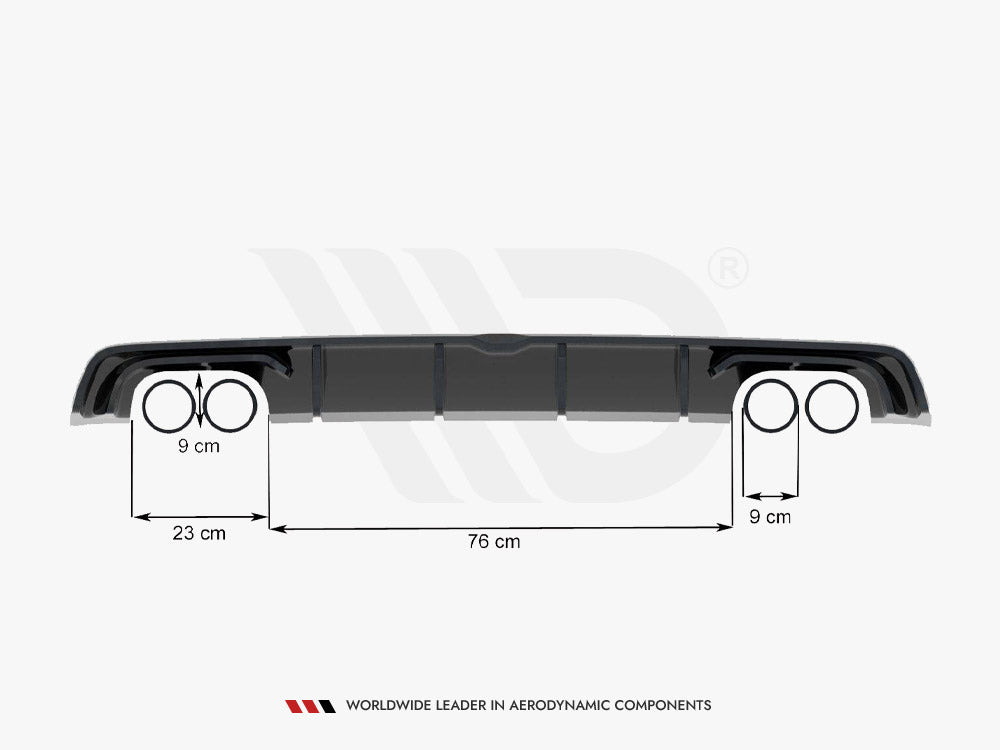 Rear Valance compatible with Audi S3 Sedan 8V (2013-2016)