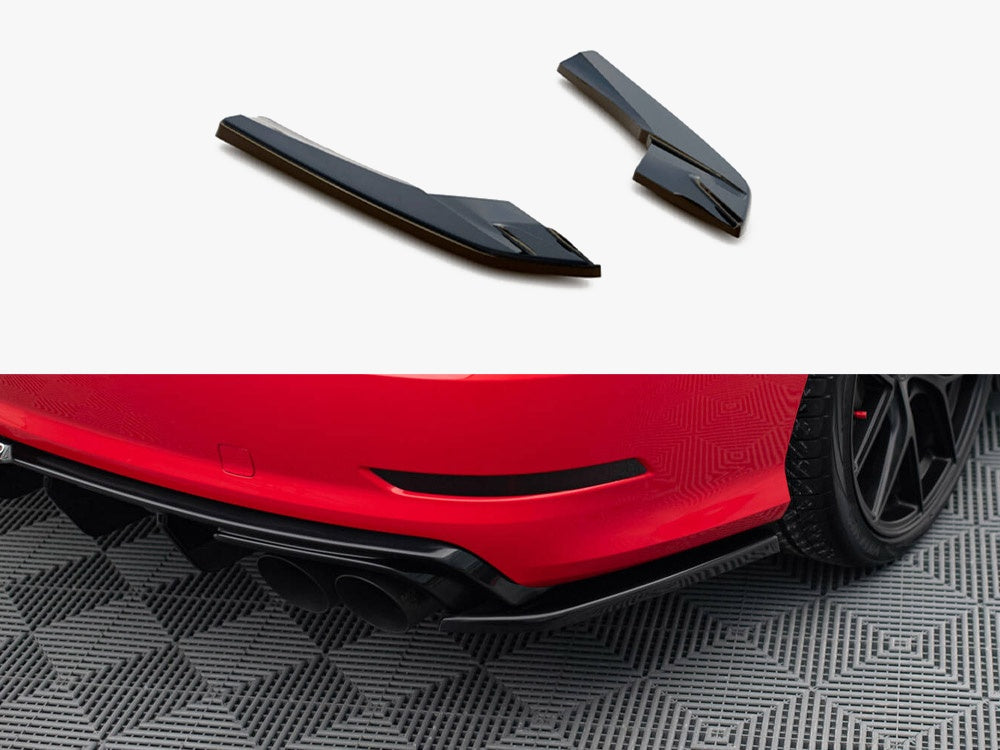 Rear Side Splitters compatible with Audi S3 Sedan 8V (2013-2016)