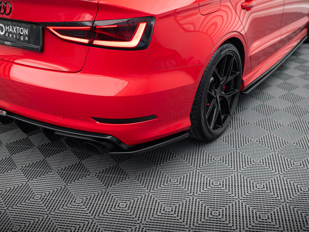 Rear Side Splitters compatible with Audi S3 Sedan 8V (2013-2016)