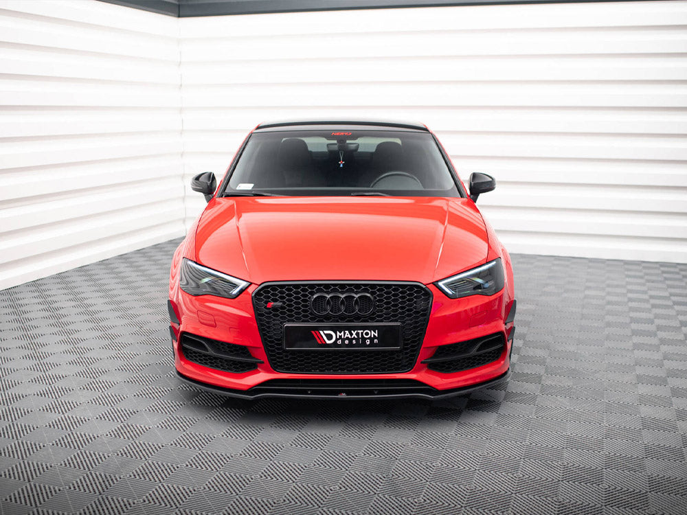 Front Bumper Wings (Canards) compatible with Audi S3 / A3 S Line 8V Sedan / Cabrio