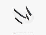 Front Bumper Wings (Canards) compatible with Audi S3 / A3 S Line 8V Sedan / Cabrio