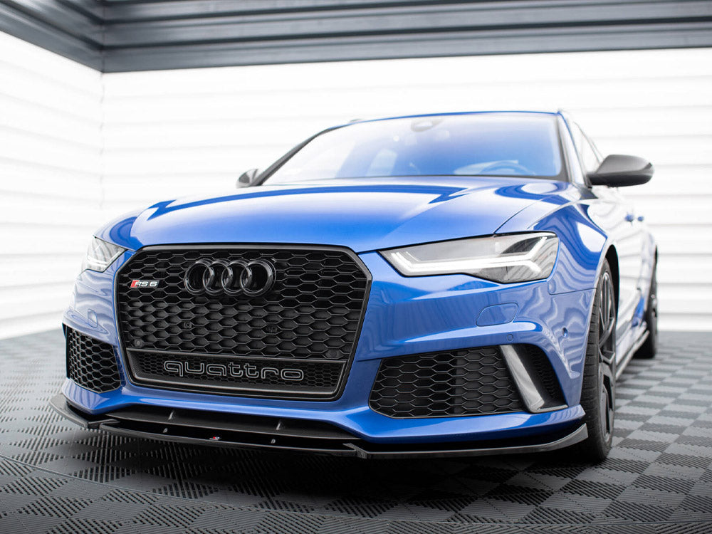 Front Splitter V.4 compatible with Audi RS 6 C7