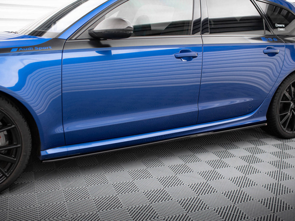 Side Skirts Diffusers V.2 compatible with Audi RS 6 C7