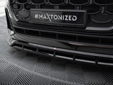Front Splitter compatible with Audi SQ8 / Q8 S Line Mk1 Facelift