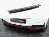 Central Rear Splitter (Vertical Bars) compatible with Hyundai i30 Mk3 N Fastback