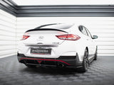 Central Rear Splitter (Vertical Bars) compatible with Hyundai i30 Mk3 N Fastback