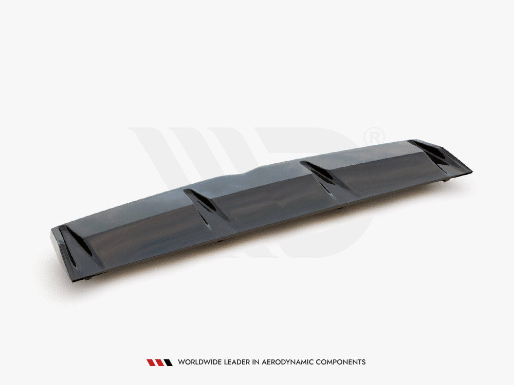Central Rear Splitter (Vertical Bars) compatible with Hyundai i30 Mk3 N Fastback