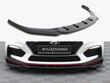 Front Splitter V.4 compatible with Hyundai i30 N Mk3 Hatchback / Fastback
