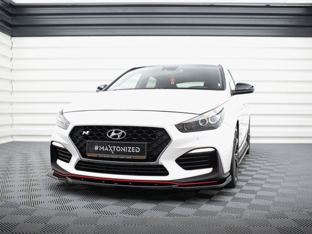 Front Splitter V.4 compatible with Hyundai i30 N Mk3 Hatchback / Fastback