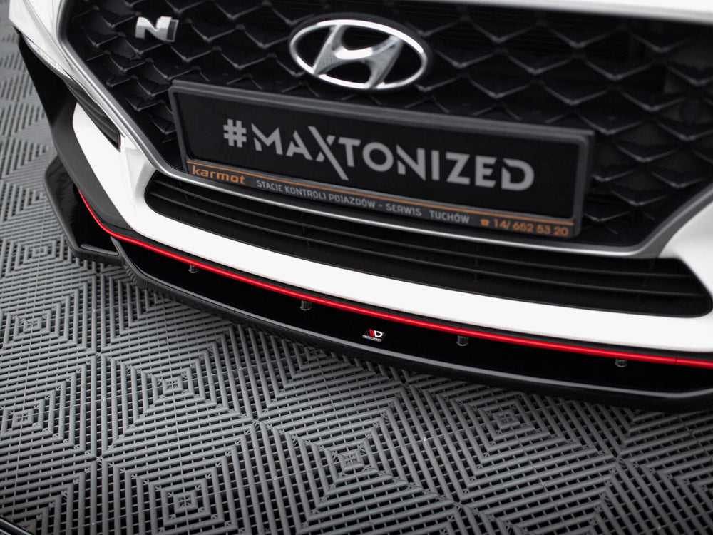 Front Splitter V.4 compatible with Hyundai i30 N Mk3 Hatchback / Fastback