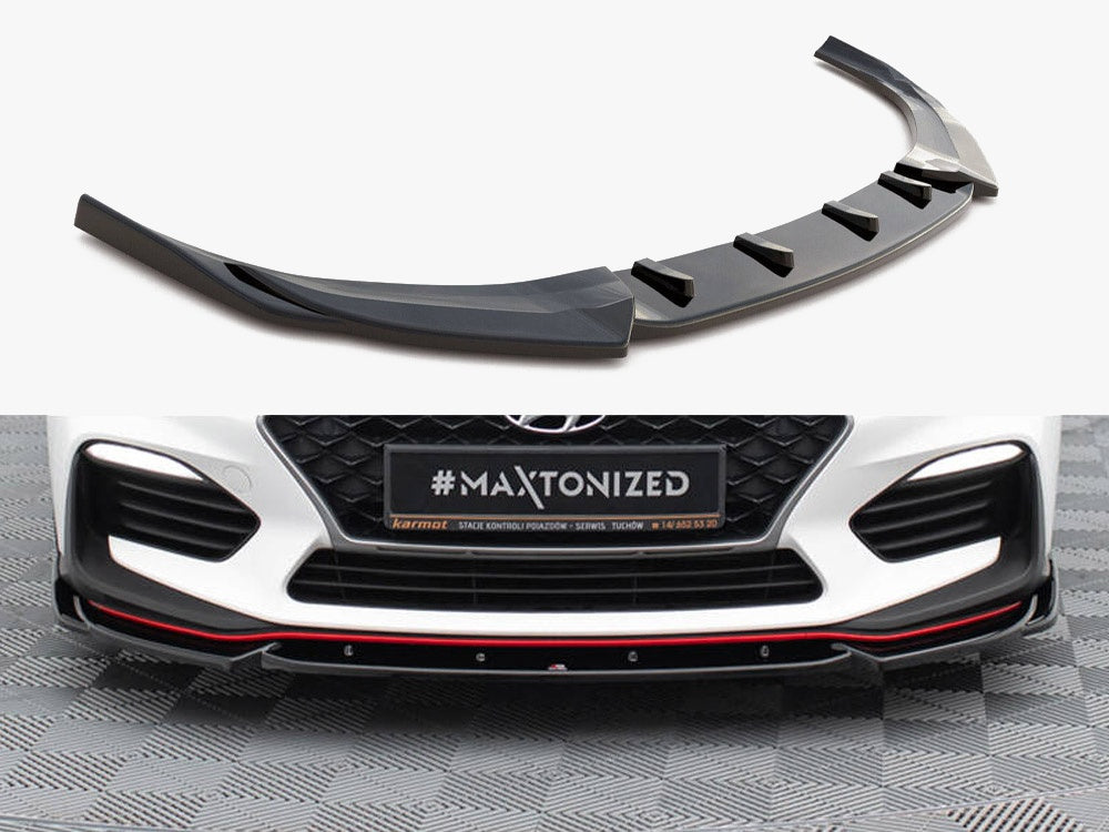 Front Splitter V.5 compatible with Hyundai i30 N Mk3 Hatchback / Fastback