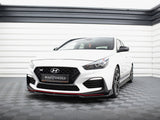 Front Splitter V.6 + Flaps compatible with Hyundai i30 N Mk3 Hatchback / Fastback