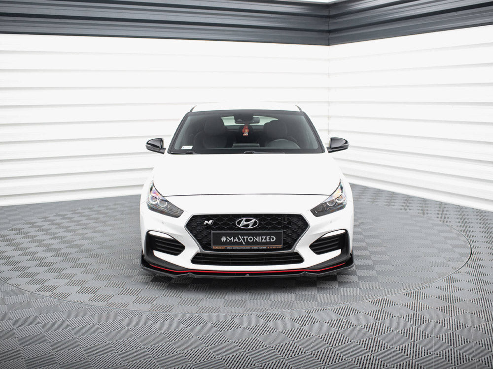 Front Splitter V.6 + Flaps compatible with Hyundai i30 N Mk3 Hatchback / Fastback
