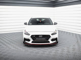 Front Splitter V.6 + Flaps compatible with Hyundai i30 N Mk3 Hatchback / Fastback