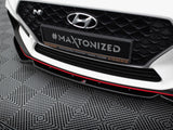 Front Splitter V.6 + Flaps compatible with Hyundai i30 N Mk3 Hatchback / Fastback