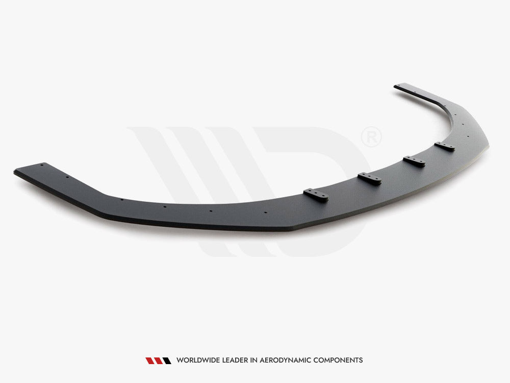 Street PRO Front Splitter compatible with Hyundai i30 N Mk3 Hatchback / Fastback - Black-Red