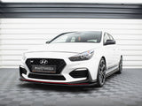 Street PRO Front Splitter + Flaps compatible with Hyundai i30 N Mk3 Hatchback / Fastback