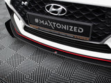 Street PRO Front Splitter + Flaps compatible with Hyundai i30 N Mk3 Hatchback / Fastback