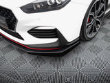 Street PRO Front Splitter + Flaps compatible with Hyundai i30 N Mk3 Hatchback / Fastback