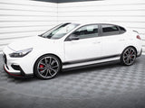 Street PRO Side Skirt Diffusers V.1 compatible with Hyundai i30 N / N Line Hatchback / Fastback Mk3 / Mk3 Facelift