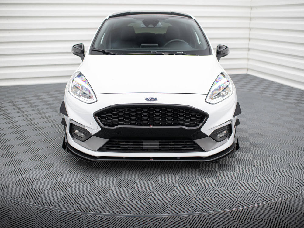 Street PRO Front Splitter + Flaps compatible with Ford Fiesta Mk8 ST / ST-Line