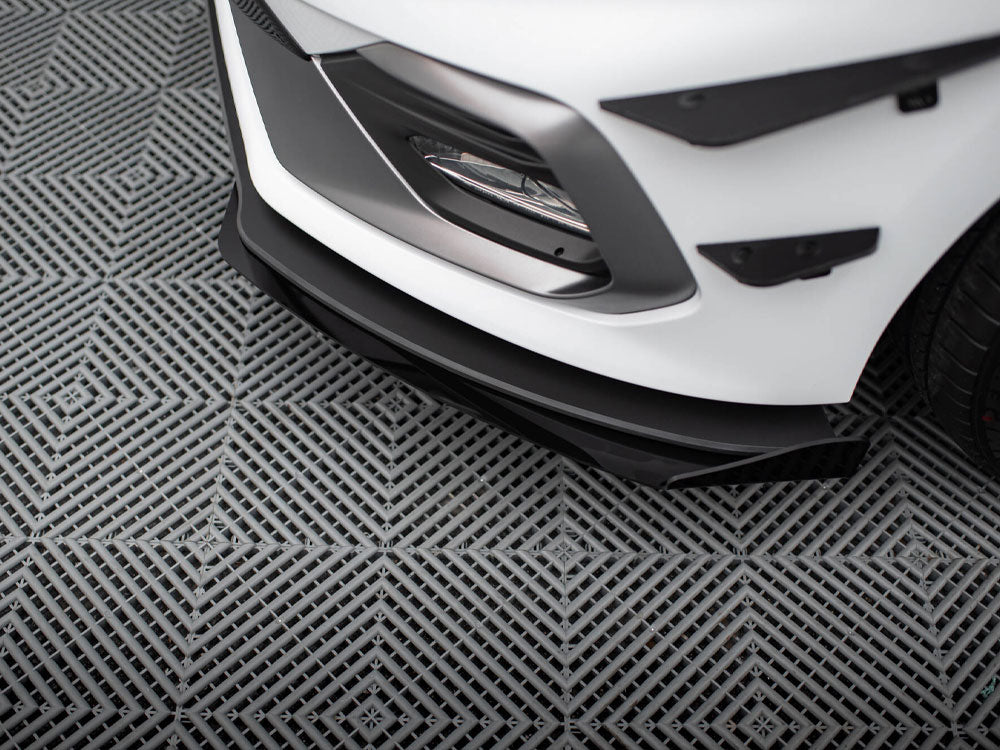 Street PRO Front Splitter + Flaps compatible with Ford Fiesta Mk8 ST / ST-Line