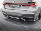 Prepreg Carbon Fiber Rear Splitter compatible with BMW 7 M-Pack G11 / G12 Facelift