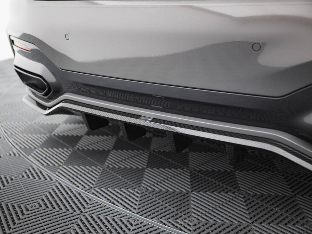 Prepreg Carbon Fiber Rear Splitter compatible with BMW 7 M-Pack G11 / G12 Facelift