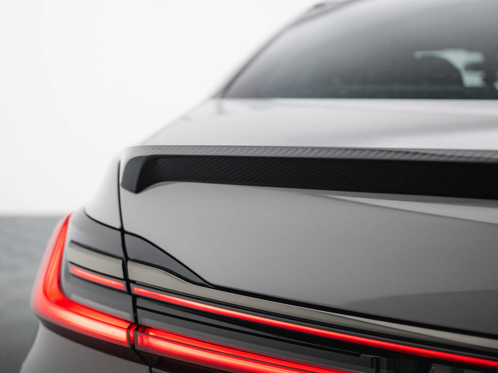 Prepreg Carbon Fiber Tailgate Spoiler compatible with BMW 7 G11 / G11 Facelift