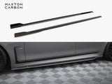 Carbon Fiber Side Skirts compatible with BMW 7 M-Pack G11 Facelift