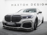 Prepreg Carbon Fiber Front Splitter + ABS Splitter compatible with BMW 7 M-Pack G11 Facelift