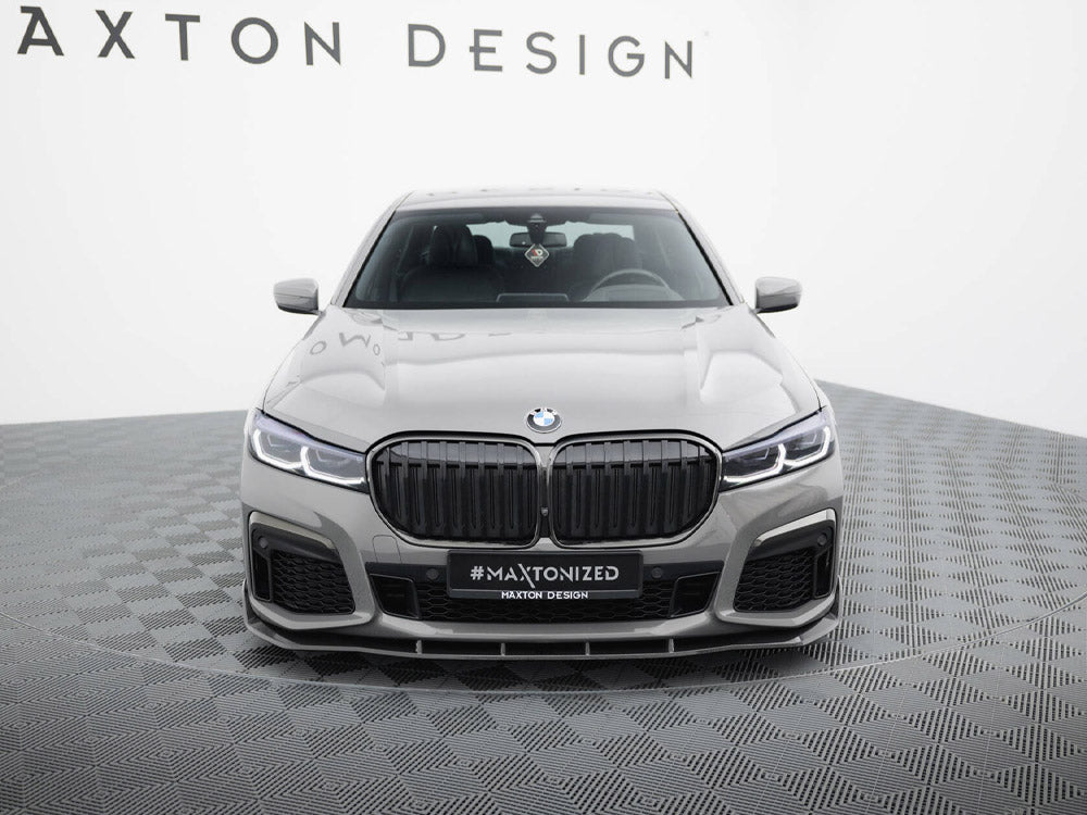 Prepreg Carbon Fiber Front Splitter + ABS Splitter compatible with BMW 7 M-Pack G11 Facelift