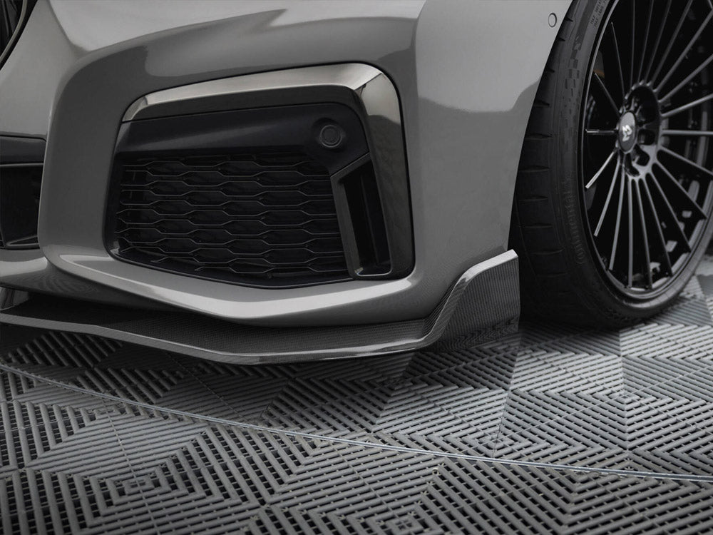 Prepreg Carbon Fiber Front Splitter + ABS Splitter compatible with BMW 7 M-Pack G11 Facelift