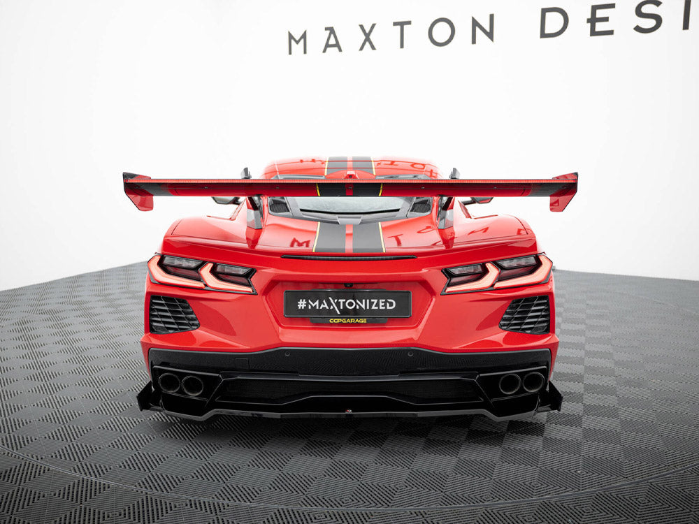 Carbon Spoiler + LED compatible with Chevrolet Corvette C8