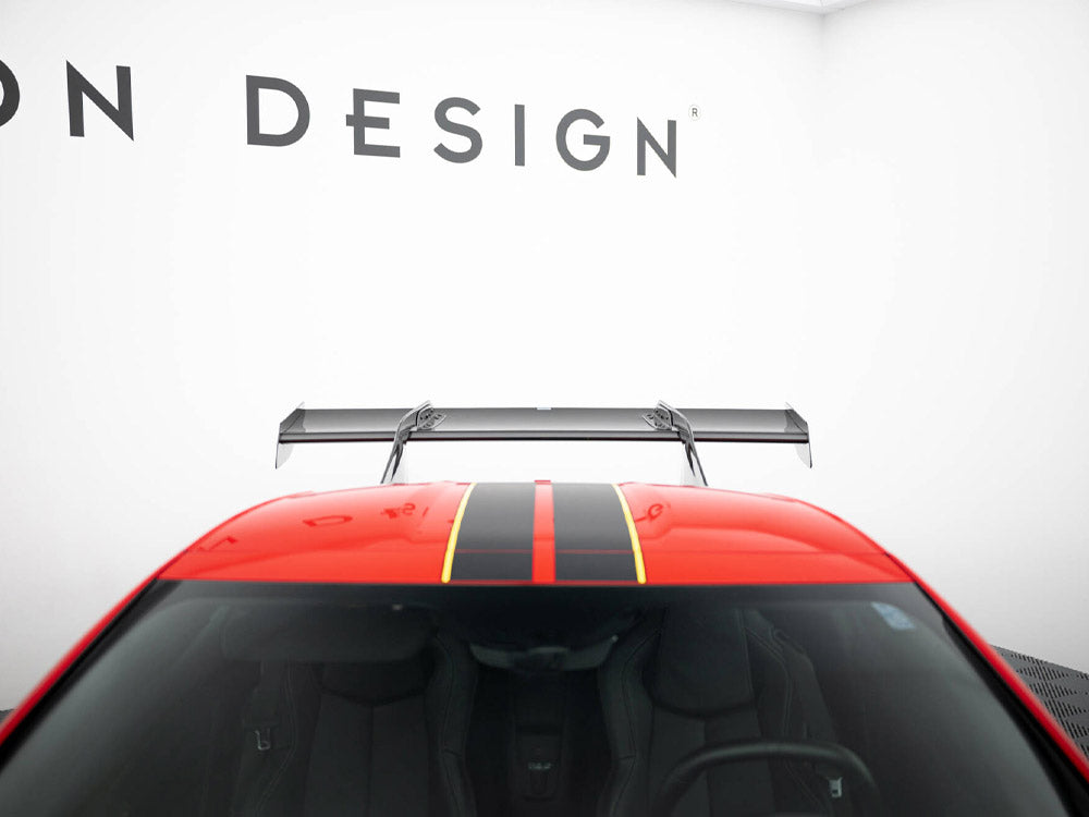 Carbon Spoiler + LED compatible with Chevrolet Corvette C8