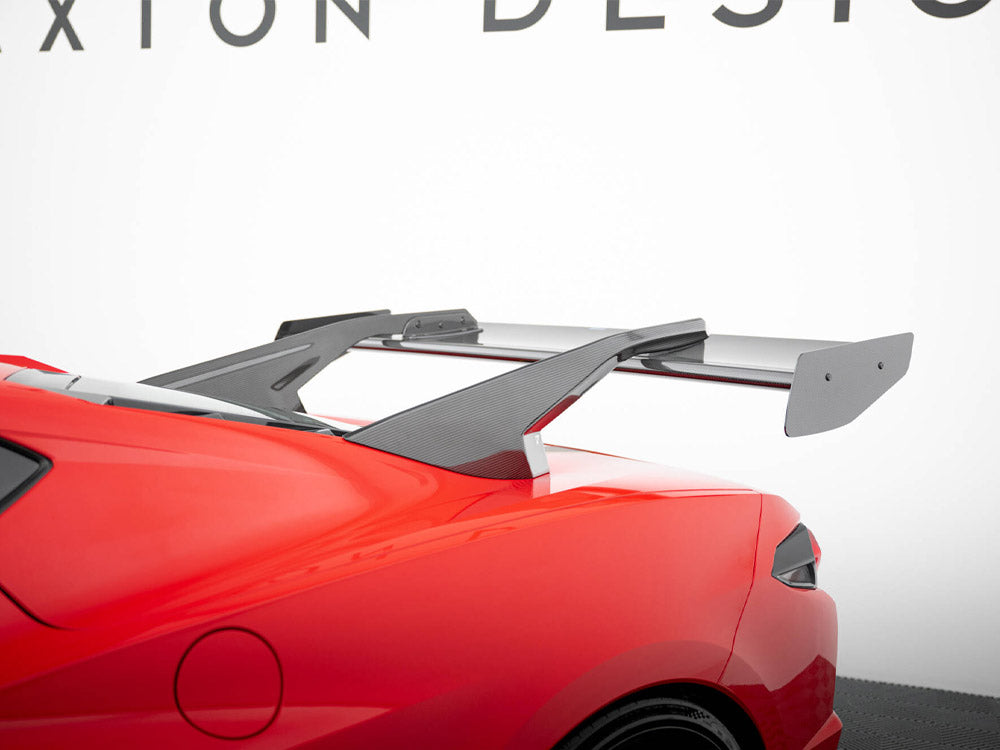 Carbon Spoiler + LED compatible with Chevrolet Corvette C8