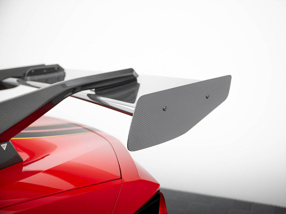Carbon Spoiler + LED compatible with Chevrolet Corvette C8