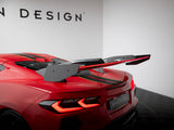 Carbon Spoiler + LED compatible with Chevrolet Corvette C8