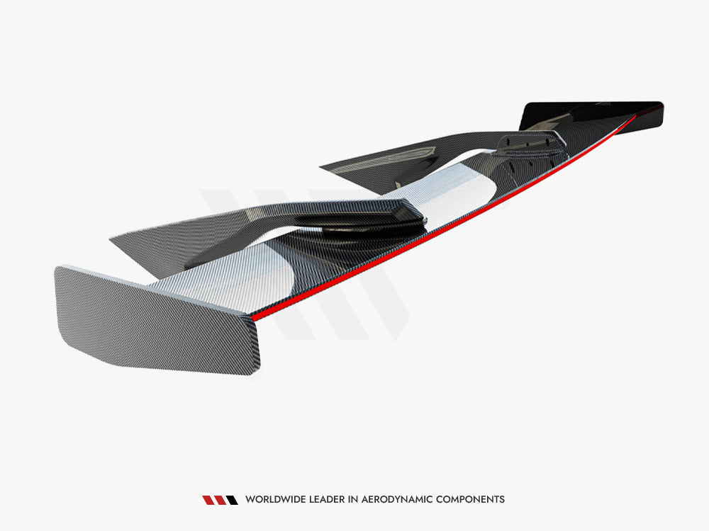Carbon Spoiler + LED compatible with Chevrolet Corvette C8