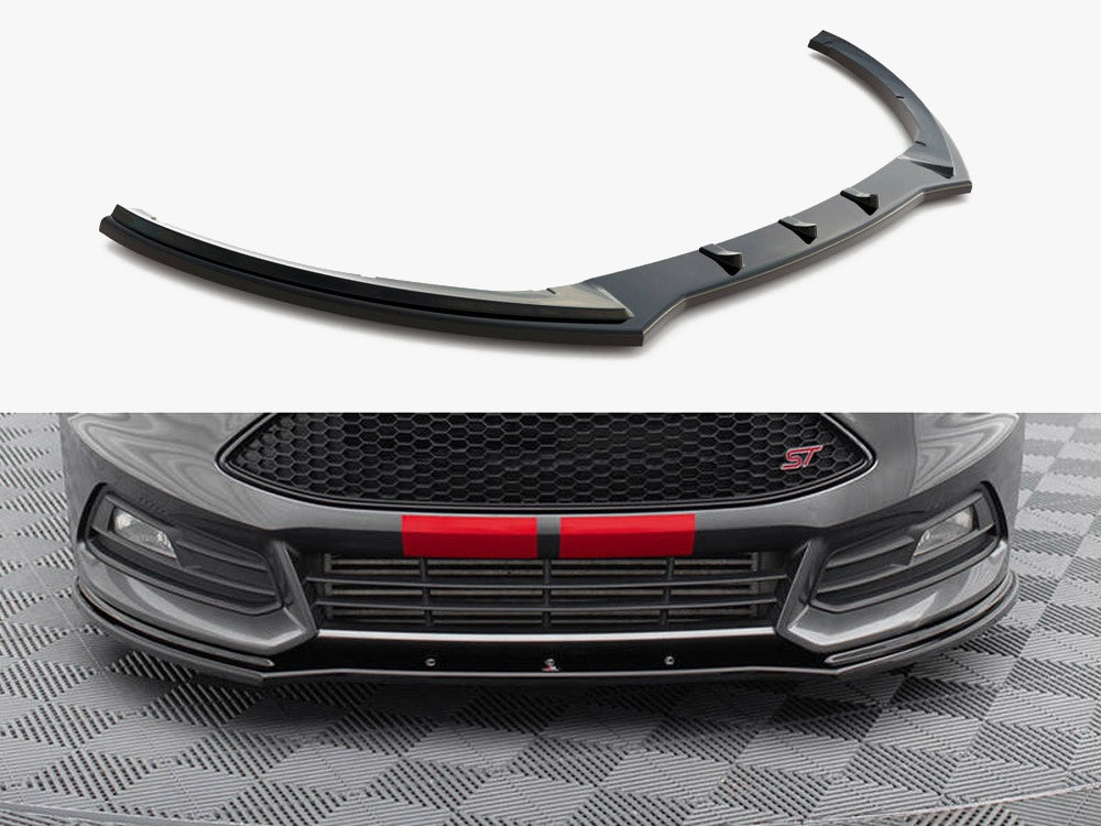 Front Splitter V.1 compatible with Ford Focus ST Mk3 FL