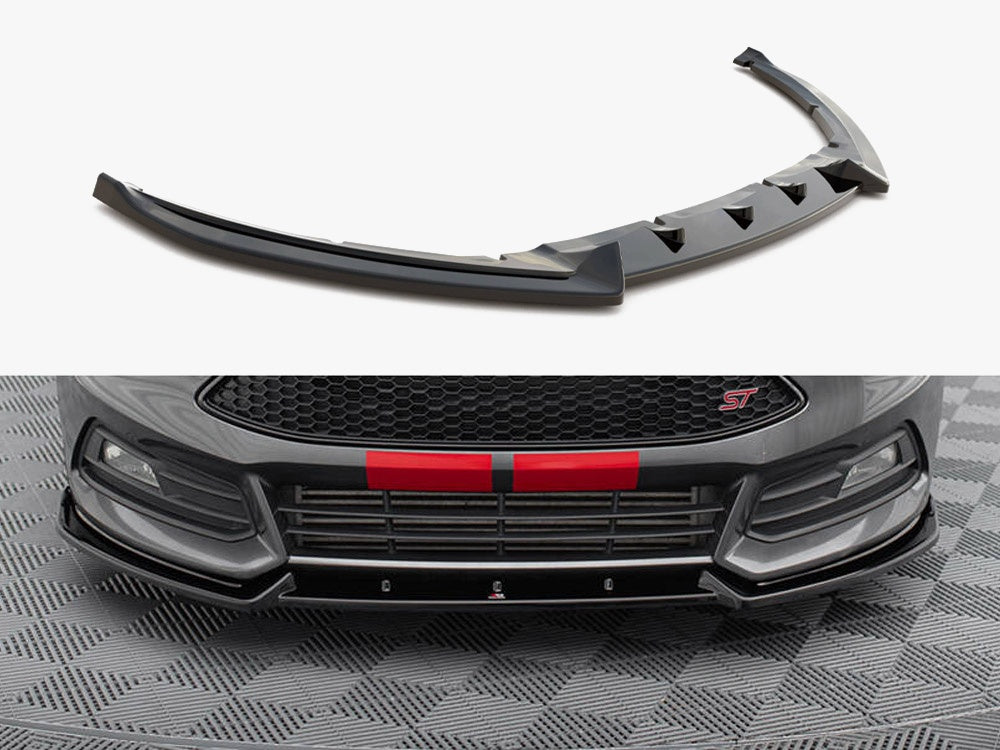 Front Splitter V.4 compatible with Ford Focus ST Mk3 FL
