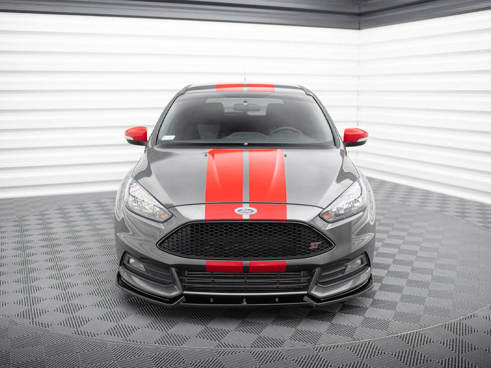 Front Splitter V.4 compatible with Ford Focus ST Mk3 FL
