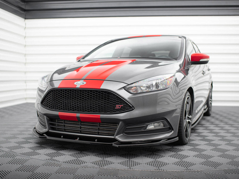 Front Splitter V.5 compatible with Ford Focus ST Mk3 Facelift