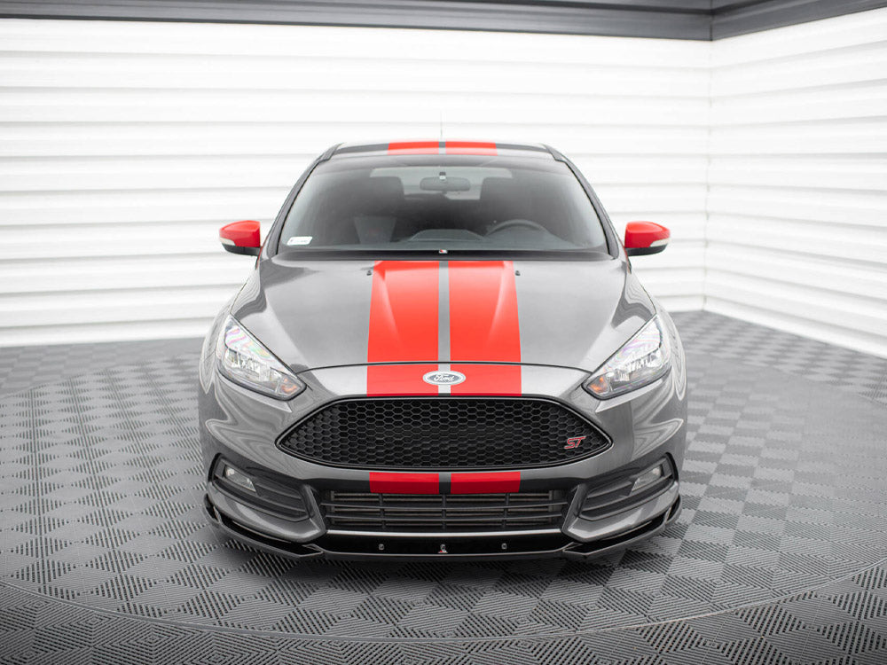 Front Splitter V.5 compatible with Ford Focus ST Mk3 Facelift