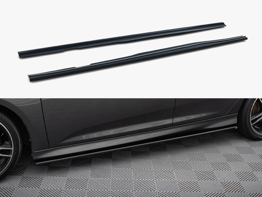 Side Skirts Diffusers compatible with Ford Focus ST / ST-Line Mk3 / Mk3 FL Hatchback / Estate