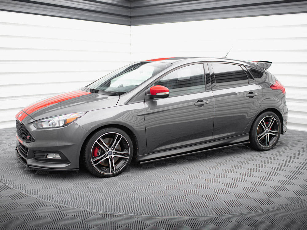 Side Skirts Diffusers compatible with Ford Focus ST / ST-Line Mk3 / Mk3 FL Hatchback / Estate