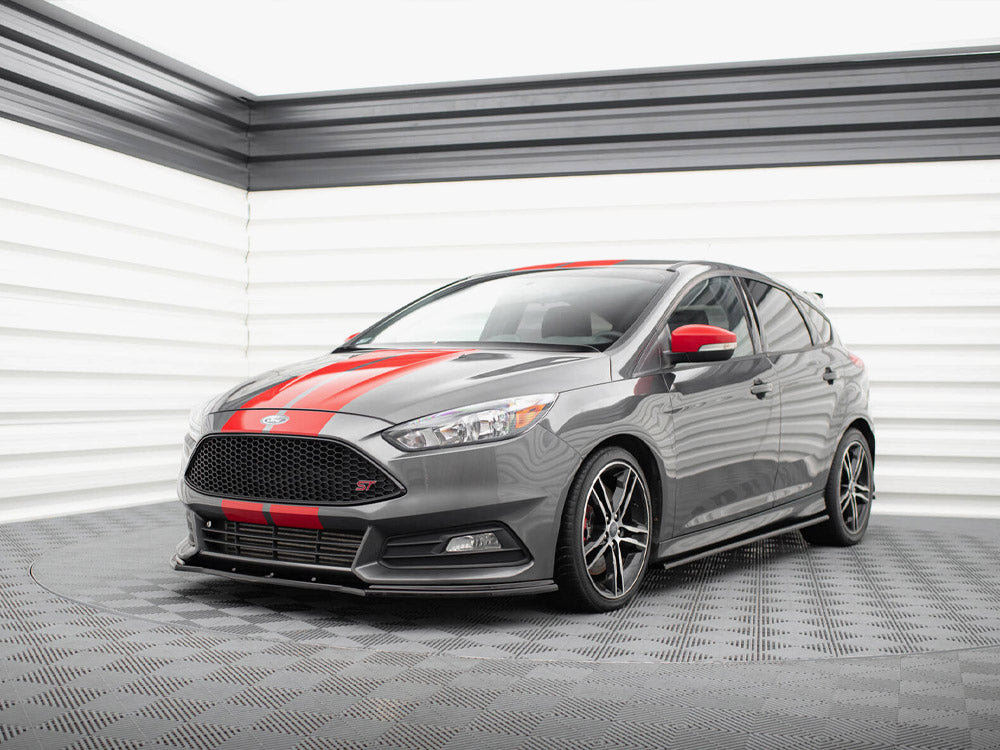 Side Skirts Diffusers compatible with Ford Focus ST / ST-Line Mk3 / Mk3 FL Hatchback / Estate