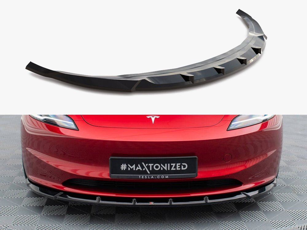 Front Splitter V.2 compatible with Tesla Model 3 FL Project Highland