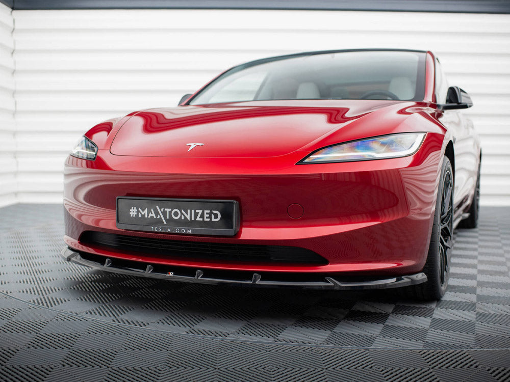 Front Splitter V.2 compatible with Tesla Model 3 FL Project Highland