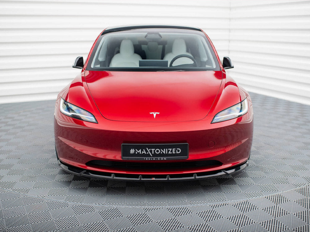 Front Splitter V.2 compatible with Tesla Model 3 FL Project Highland